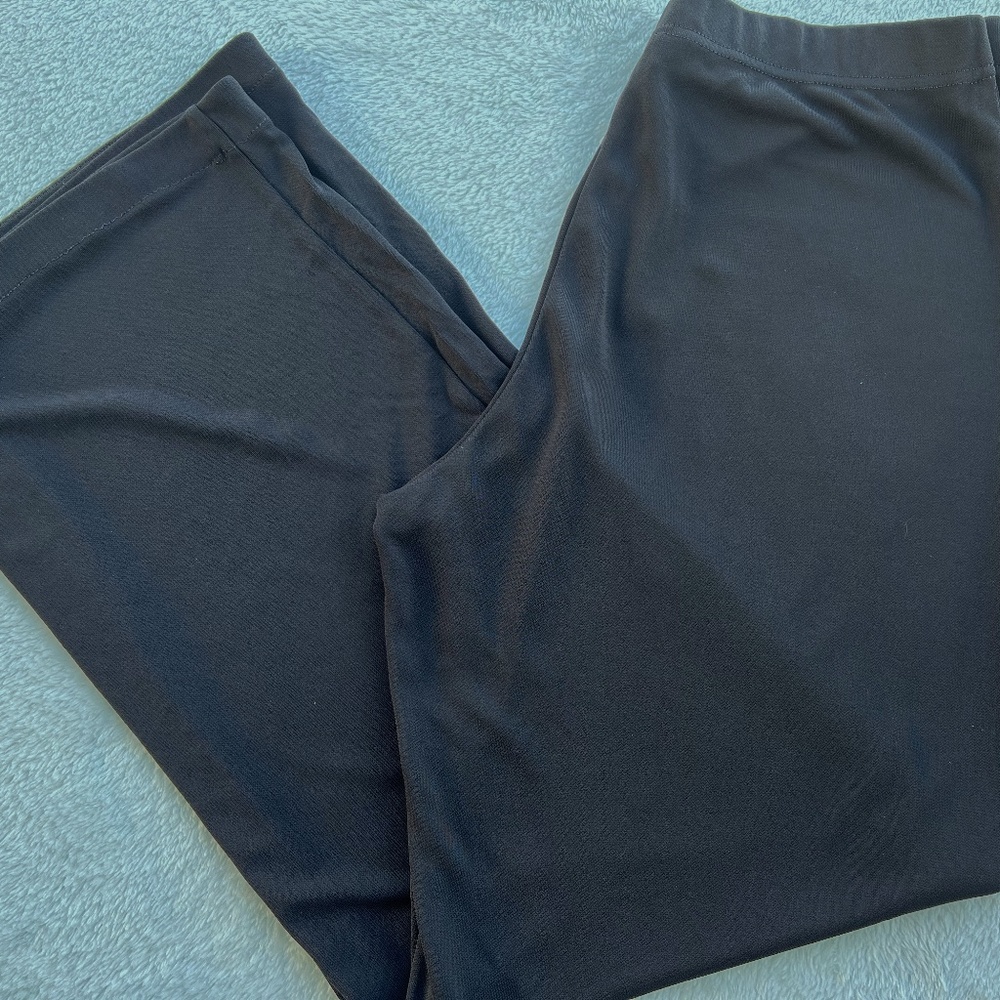 DKNY WIDE LEG ELASTIC WAIST TROUSER - SIZE P